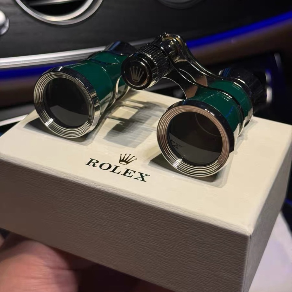 Rolex Green and Silver Binoculars Green Daytona Datejust gift collect rare gift